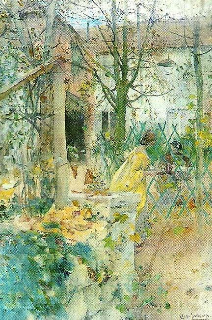 Carl Larsson moter Norge oil painting art